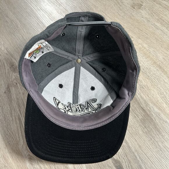 Vintage Disney Mickey Mouse Hat Snapback Cartoon Goofy Gray Black Wool Cap - Picture 3 of 8